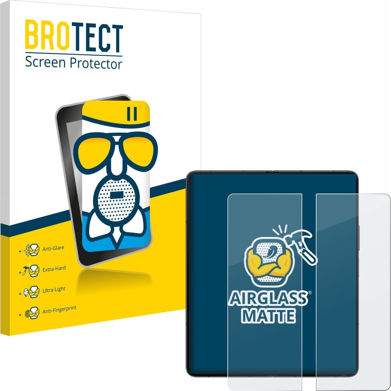 BROTECT AirGlass Panzerglasfolie Matt (1 Stück, Samsung Galaxy S21), Smartphone Schutzfolie, Grau
