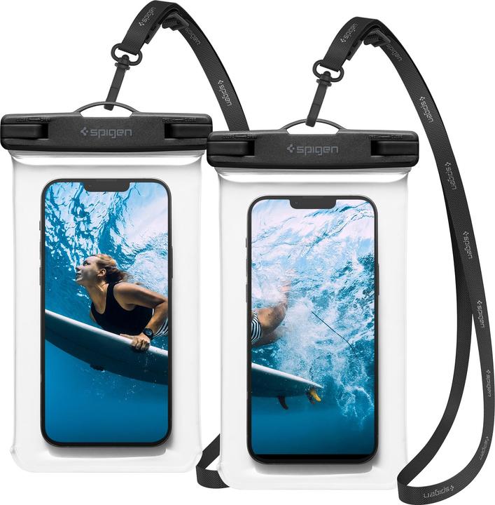 Spigen A601 Universal Waterproof Case, Clear (pack of 2) (Universal)