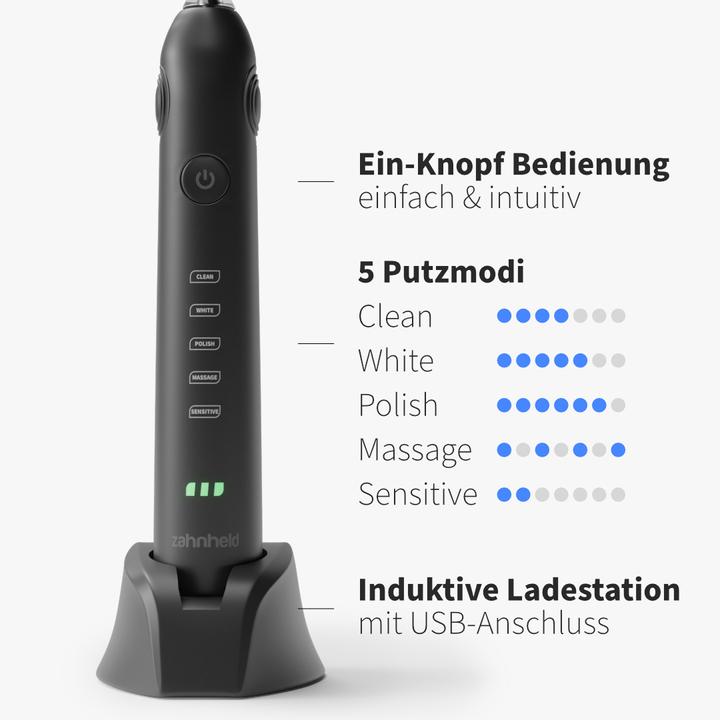 Actual product image Zahnheld Electric sonic toothbrush Gero White (Sonic toothbrush)