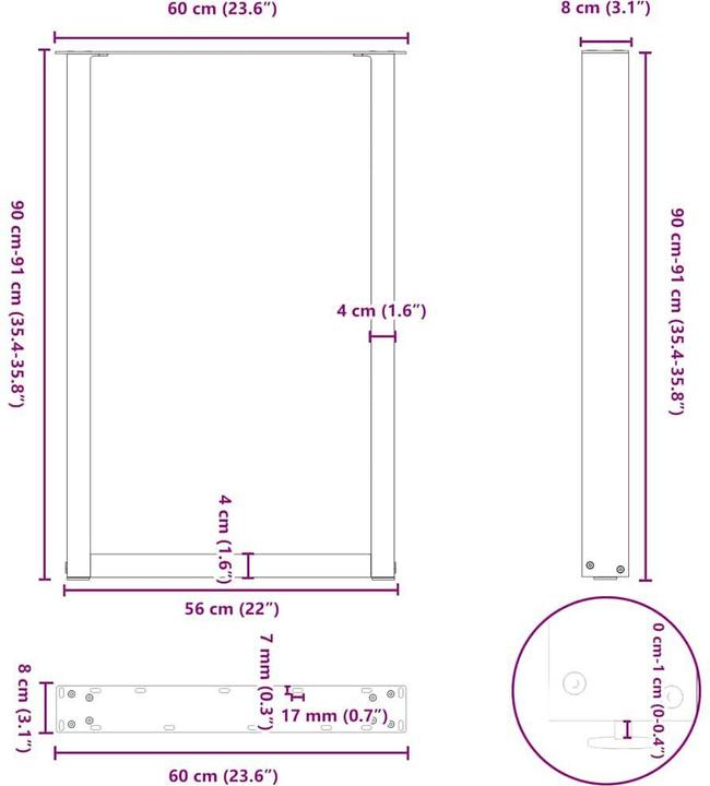 Image du produit vidaXL Bartischbein