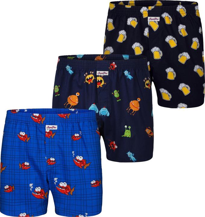 Produktbild Sugar Pine Boxer Motiv Print Mix (XXL, 3er Pack)