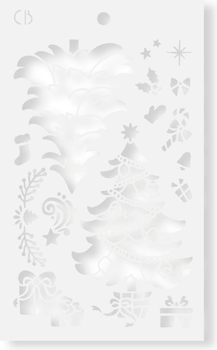 Immagine prodotto Ciao Bella Stencil "Albero di Natale", 24 x 14,4 cm
