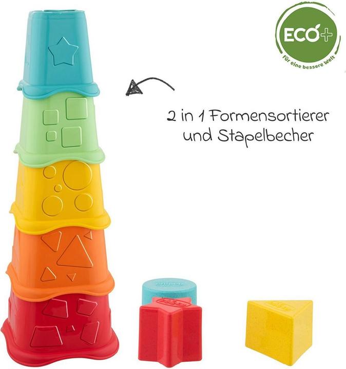 Actual product image Chicco 2 in 1 stacking cup - Eco+