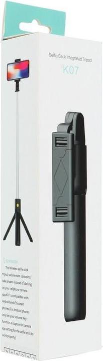 Actual product image NoName Stylus OEM Selfie stick with wireless remote control tripod K07 black