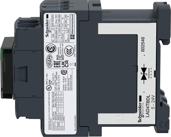Actual product image Schneider Electric Contactor 24VDC 18A