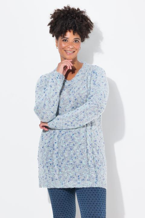 Actual product image Janet & Joyce Pullover, Classic Fit, Noppengarn, Zopfmuster (50, 52)