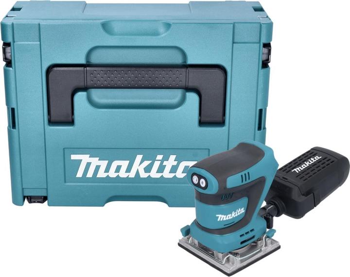Produktbild Makita DBO 484 ZJ Akku Schwingschleifer 18 V 112 x 102 mm + Makpac - ohne Akku, ohne Ladegerät (Schwingschleifer, 210 W)