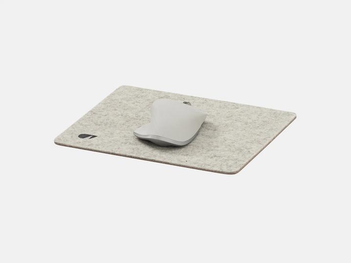 Immagine prodotto Oakywood Tappetino per mouse in feltro e sughero - Tappetino per mouse in feltro di lana - Grigio pietra - Oa