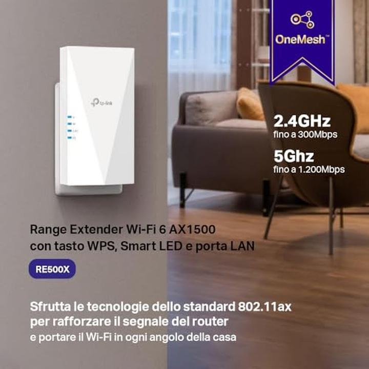 Image du produit TP-Link RE500X (1200 Mbit/s, 300 Mbit/s)