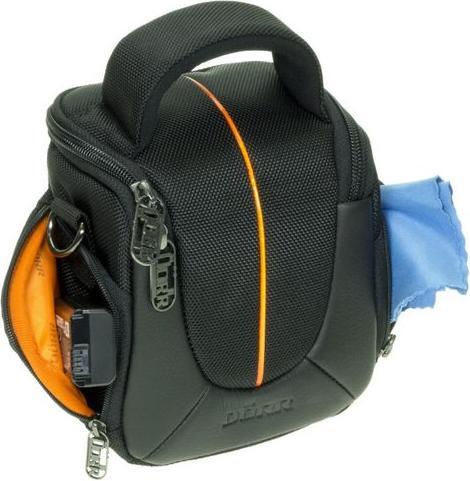 Actual product image Dörr Yuma System Bag 0.5 black/orange (Camera shoulder bag, Kamera Bereitschaftstasche)