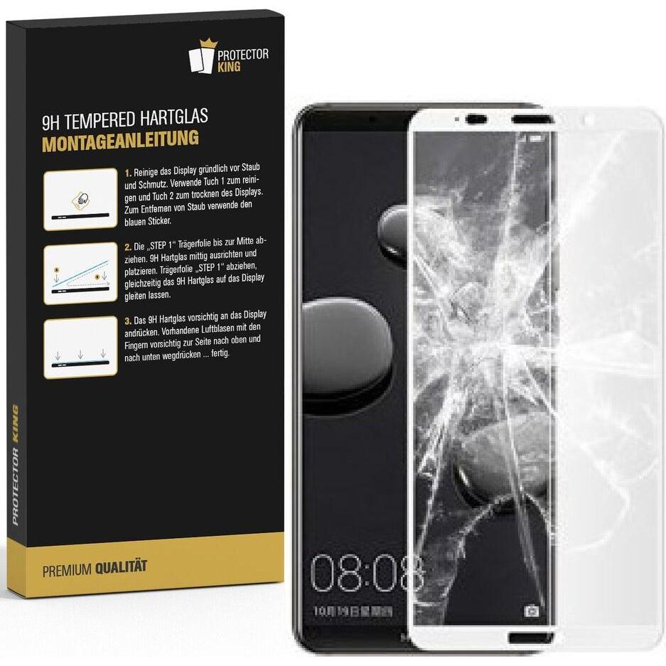 Thumbnail - Protectorking 3x echtes Tempered 9H Panzerhartglas 3D KLAR (2 Stück, Huawei Mate 10 Pro), Smartphone Schutzfolie