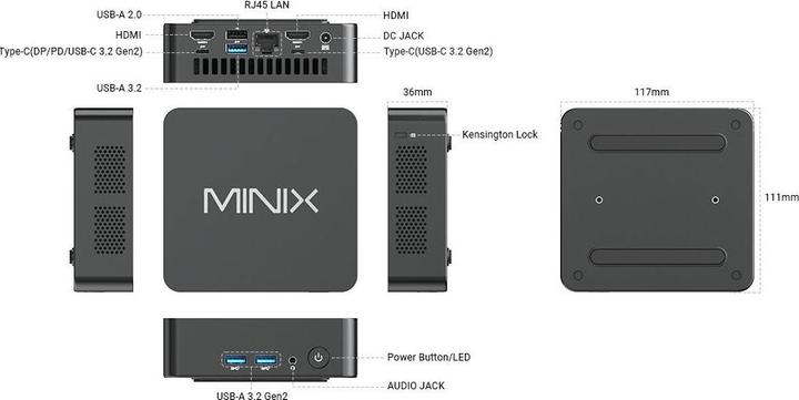 Produktbild Minix NUC 300 (Intel Core i3-N300)