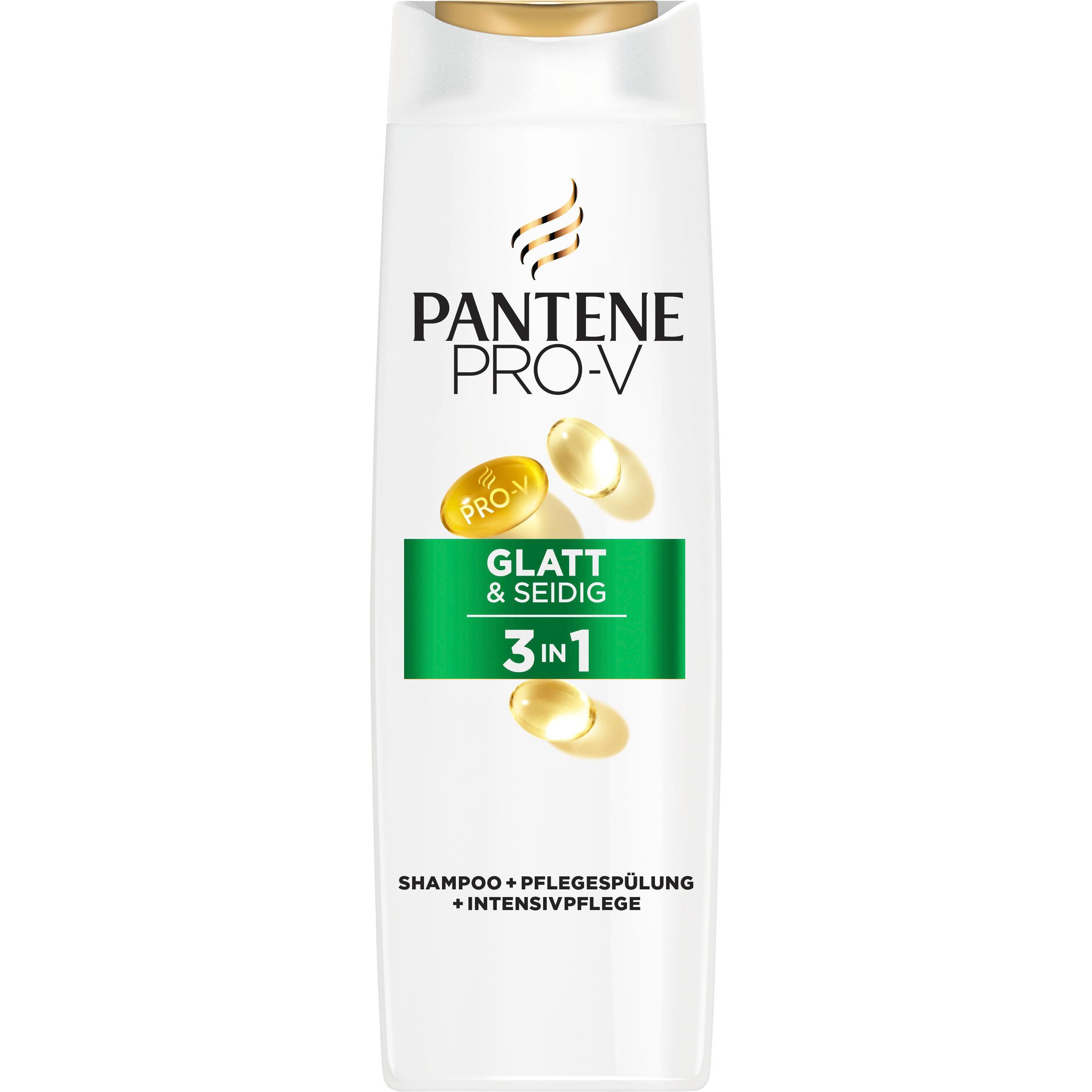 Pantene Pro-V Glatt & Seidig 3 in 1 (250 ml, Flüssiges Shampoo) (53897596)