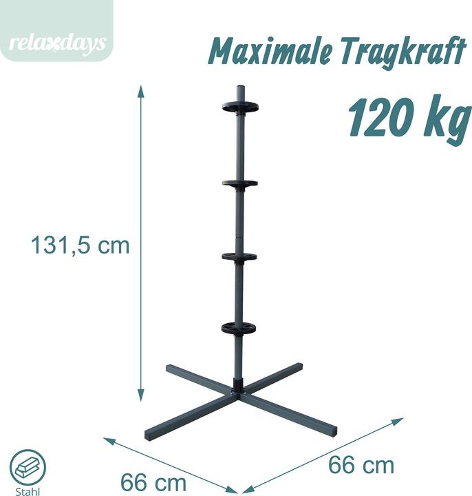 Actual product image Relaxdays tyrerack