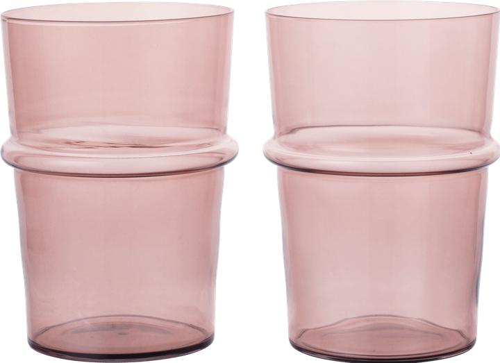 Ferm Living Boya Tall Glasses - Set of 2 - Mauve (0.45 l, 2x)