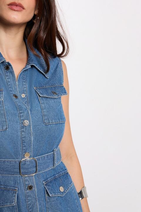 Produktbild Morgan Jeanskleid in Midi-Länge (32)