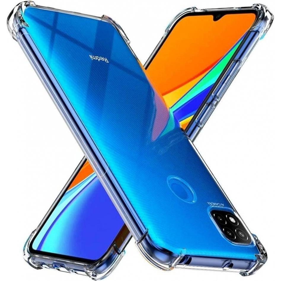Screenguard Xiaomi Redmi 9C Hülle Crystal Soft Airbag Bumper (Xiaomi Redmi 9C), Smartphone Hülle, Transparent