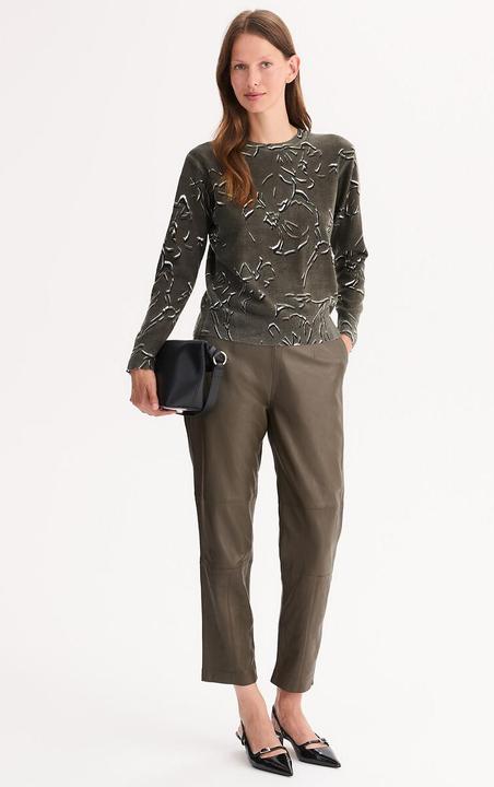 Produktbild Anne Weyburn Feinstrickpullover mit rundem Ausschnitt und Print (S)