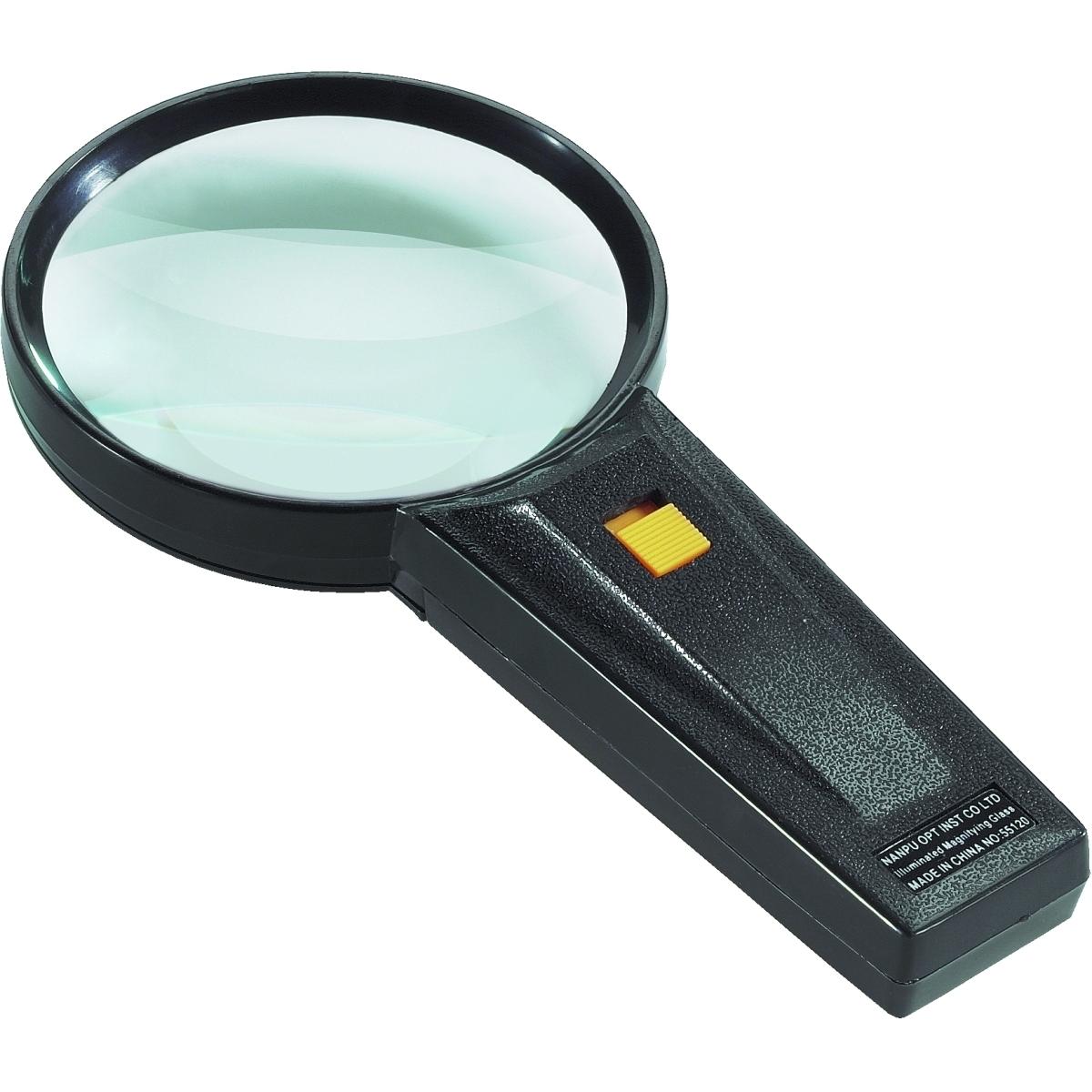 Ecobra, Lupe, Taschen-Leuchtlupe 75mm 5-fach schwarz