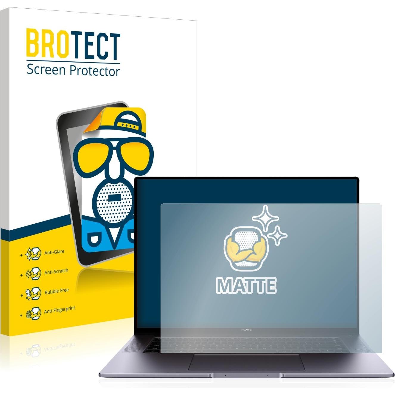 BROTECT Entspiegelungs-Schutzfolie Displayschutz Matt (16"), Notebook Schutzfolie