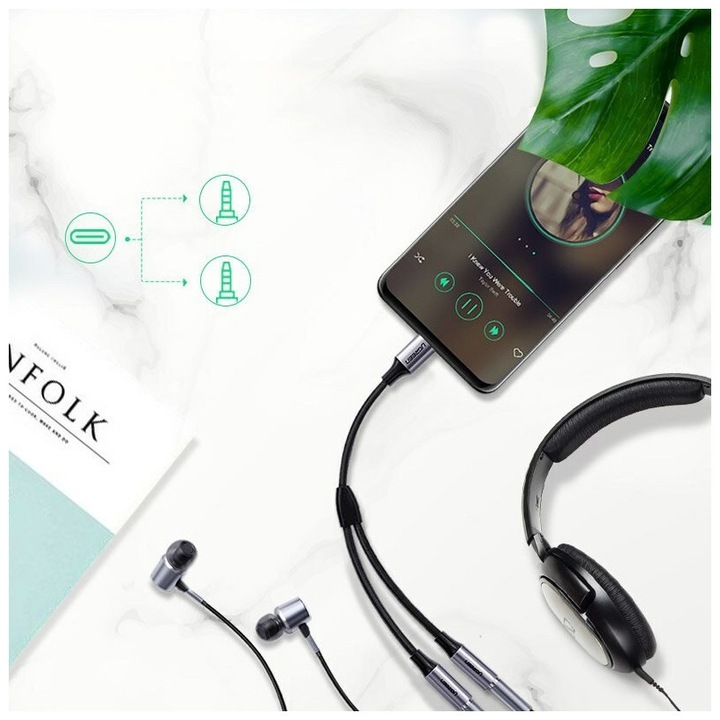 Actual product image Ugreen USB-C - 3.5mm socket (0.25 m, 3.5mm jack (AUX))
