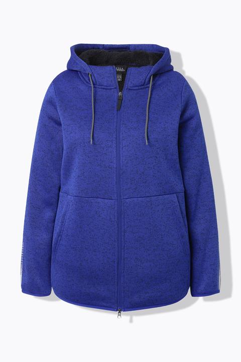 Produktbild Ulla Popken Strickfleece-Jacke, Teddyfleece, 2-Wege-Zipper, Reflektor (60)