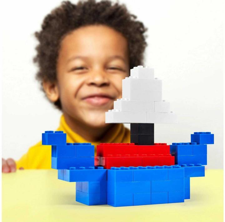 Actual product image Androni Blox 40 blue 8 bricks in box