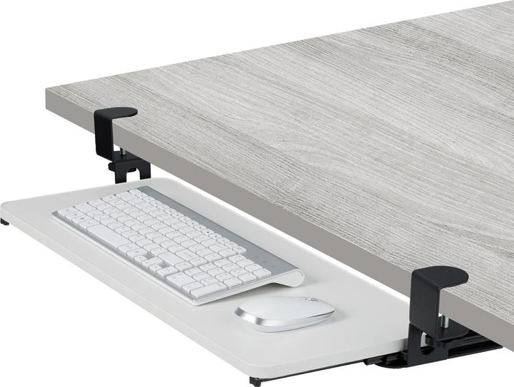 Relaxdays Ausziehbare Tastaturablage zum Klemmen