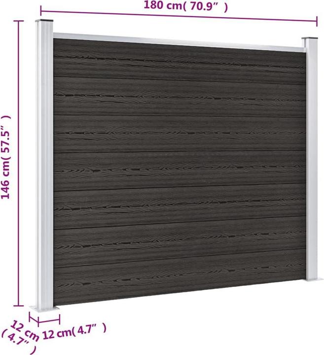 Produktbild vidaXL Zaunpaneel