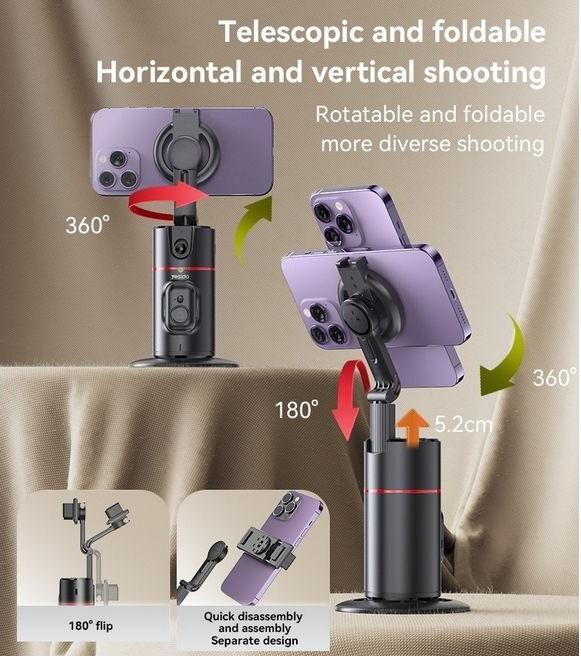 Produktbild Yesido 360° AI Auto Face Tracking Camera Tripod (Smartphone, 0.37 kg)