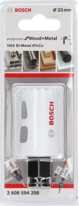 Immagine prodotto Bosch Professional Zubehör Sega a tazza Progressor per legno e metallo, 33 mm (33 millimetri)