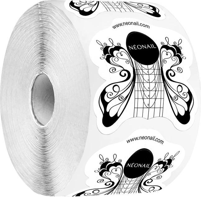 Actual product image Neonail Nail Form Builder 500 Pieces Black Acrylic Gel Polish Tips Stickers (Artificial nails)