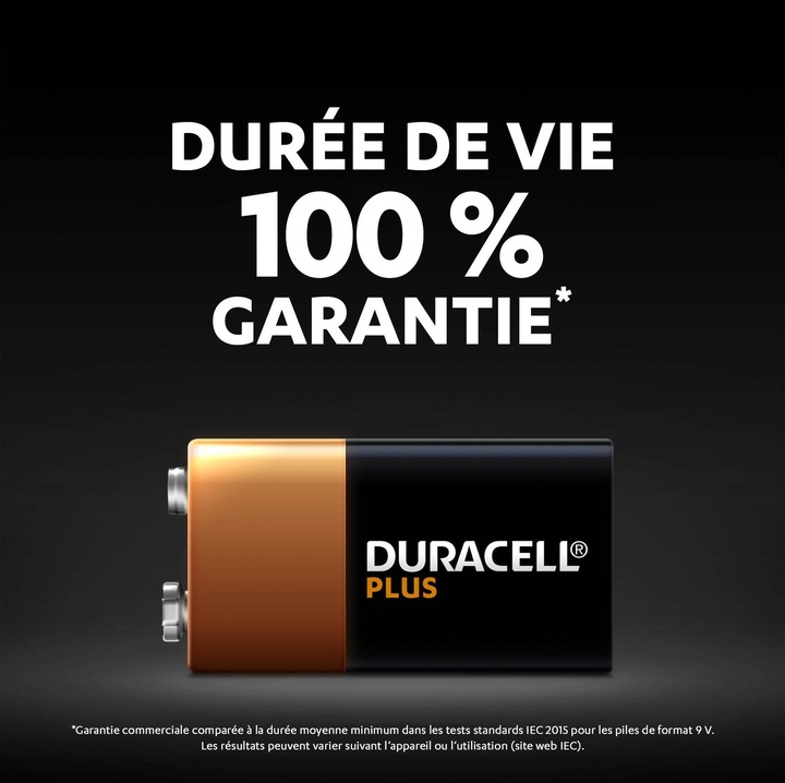 Actual product image Duracell Plus (1 pcs., 9V Block)