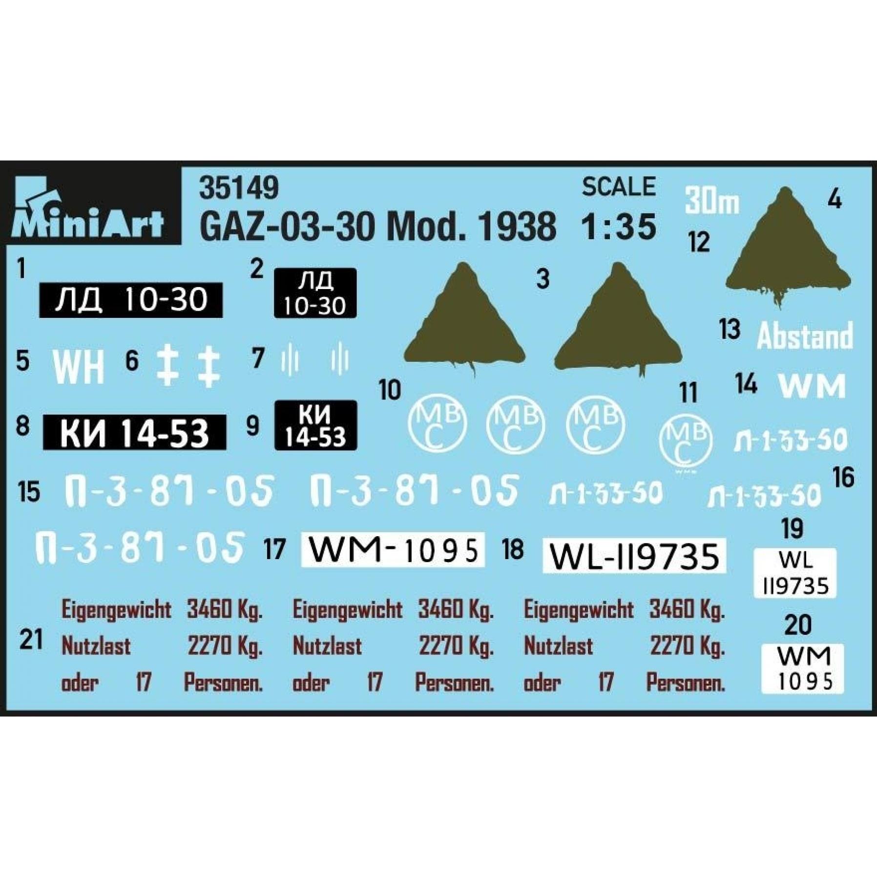 Thumbnail - Mini art GAZ-03-30 Mod.1938
