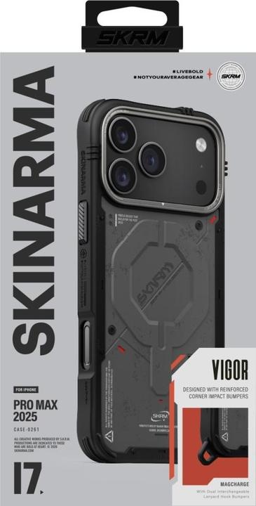 Produktbild Etuui Case Skinarma Vigor MagSafe for iPhone 17 Pro Max graphite (Apple iPhone 17 Pro Max)