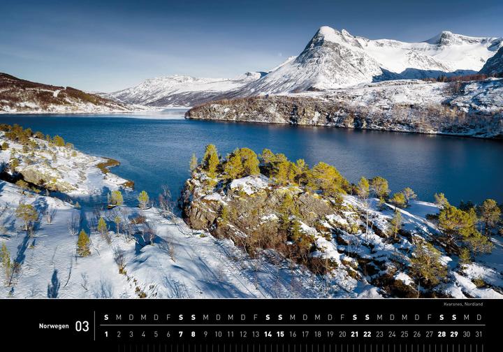 Immagine prodotto Calendario Premium Norvegia 2026 (50 x 35 cm)