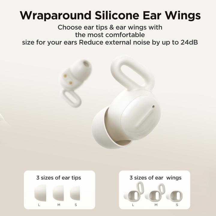 Actual product image Joyroom JR-TS1 Cozydots Series TWS headphones with Bluetooth 5.3 and noise cancellation - black (NC, 4 h, Wireless)