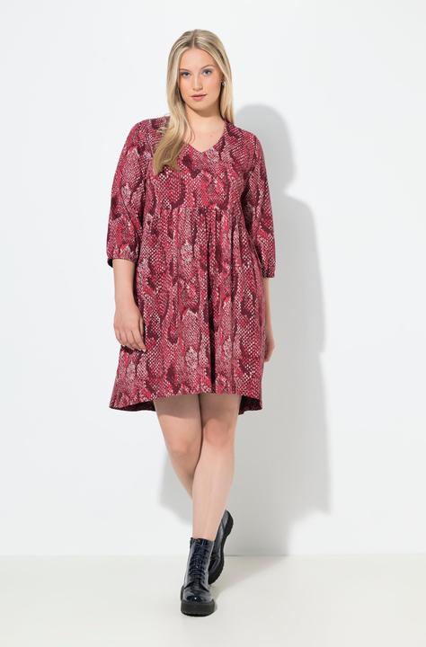 Actual product image Ulla Popken Animal Print Jersey Midi Dress (62)