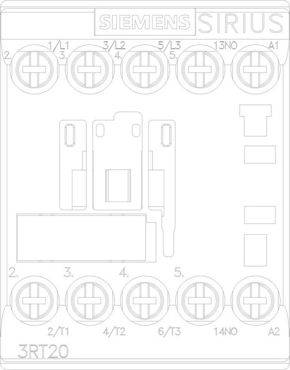 Actual product image Siemens Contactor 7,5kW 230Vac size 00