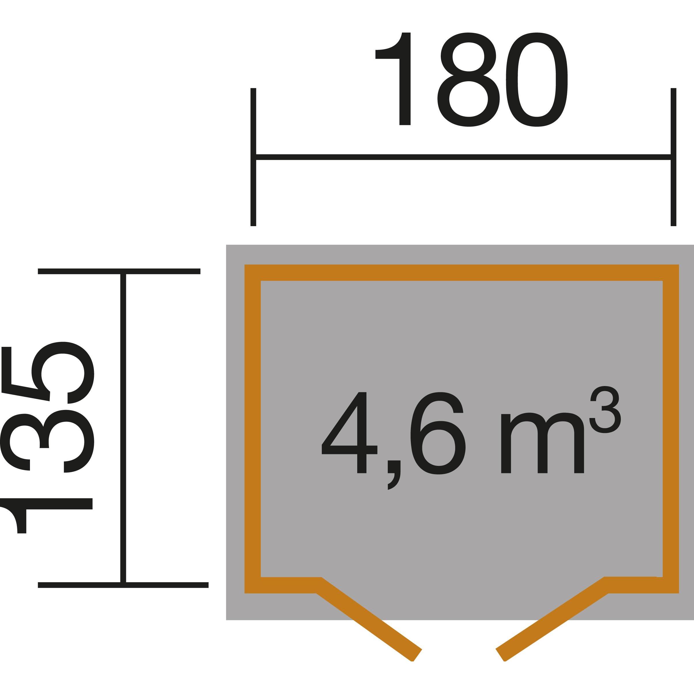 Thumbnail - Weka Holzbau, Gartenhaus + Gartenschrank, Gerätehaus 344 Flachdach
