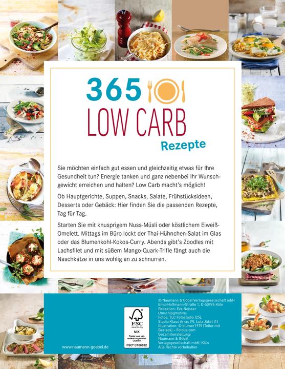 Actual product image 365 Low-Carb-Rezepte (German, 2022)