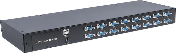 Produktbild Intellinet Modularer 16-Port KVM-Switch mit VGA Schnittstelle zur Verwendung mit Rackmount LCD Ko...