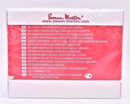 Actual product image Swann Morton Scalpel blade No. 20 (100 pcs.) (Callus removers, 498.67 ml)