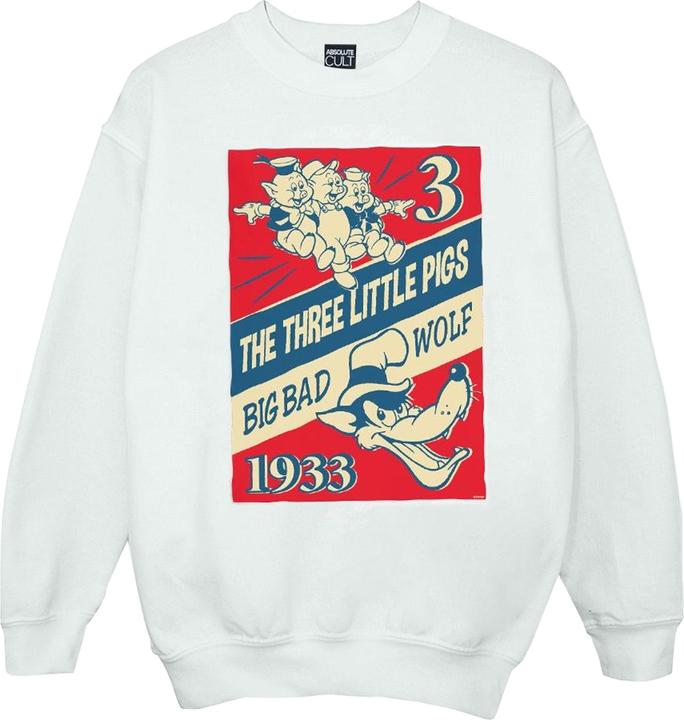 Produktbild Disney Three Little Pigs And The Big Bad Wolf Sweatshirt Mädchen (152, 158)