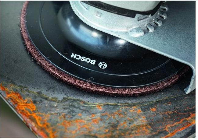 Actual product image Bosch Professional Zubehör EXPERT N880 fleece disc for random orbital sander, 128 mm, fine, 5 pcs. pcs. (800)