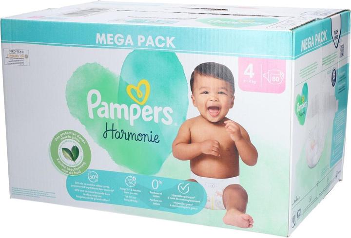 Produktbild Pampers Harmonie Windeln (Gr. 4, Tragepack, 80 Stk.)