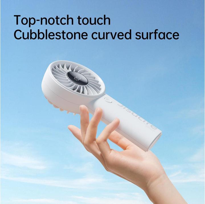 Actual product image Jisulife Mini wentylator Handheld Fan Life4 3600mAh przenośny wiatraczek USB - szary