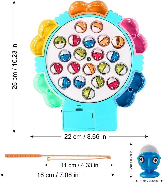 Produktbild The Toy Company Angelspiel 21 Fische mit Musik