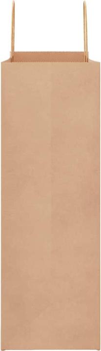 Produktbild VidaXL Kraftpapiertüten 250 Stk. mit Henkel Braun 45x17x48 cm Papiertüte (Geschenktüte, 250 x)