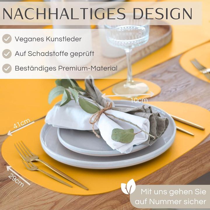 Image du produit Mahewa 6er-Set Tischsets mit Glasuntersetzer (6 pcs)